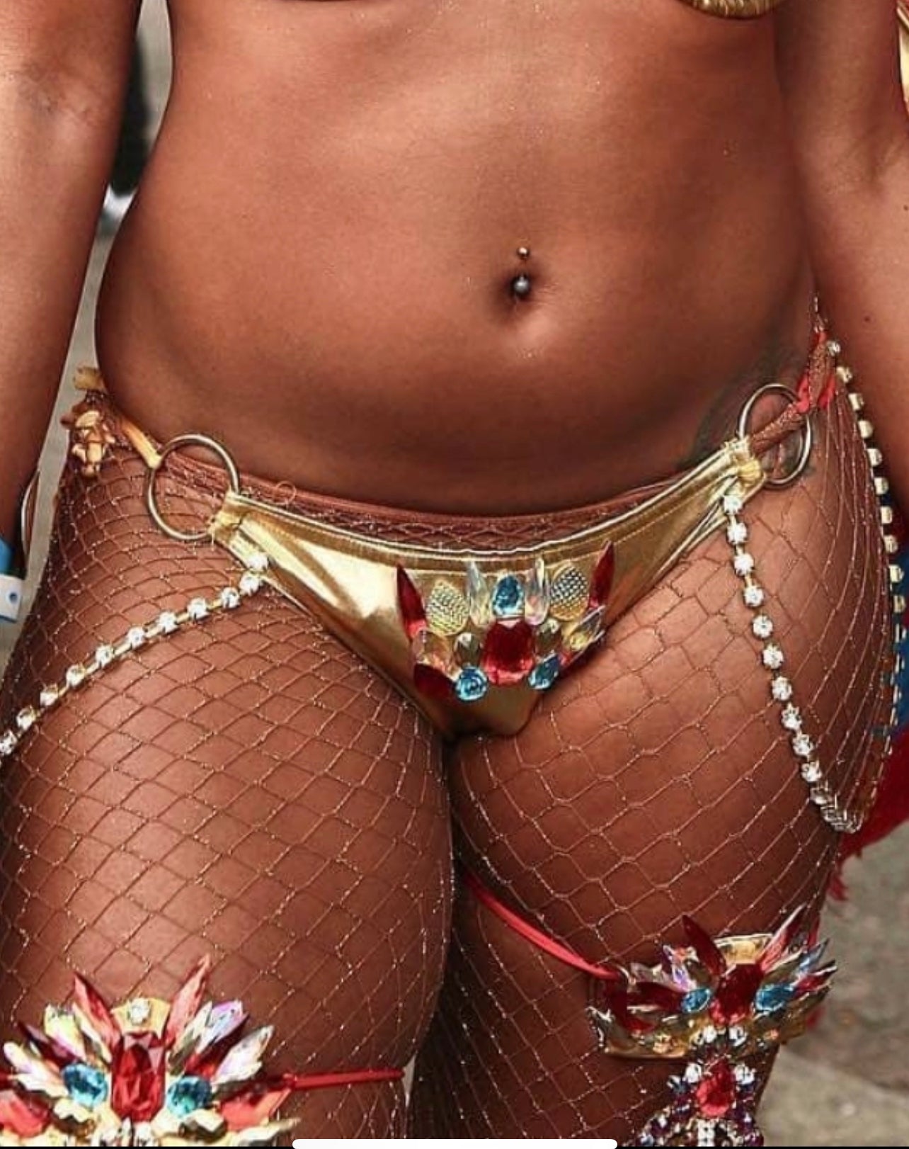 Cinnamon Gold Glitter Stockings